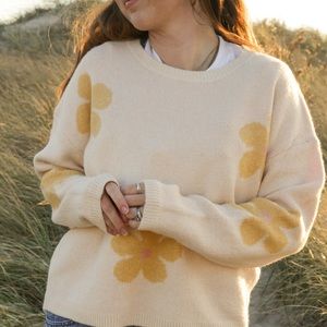 Cashmere flower Sweater